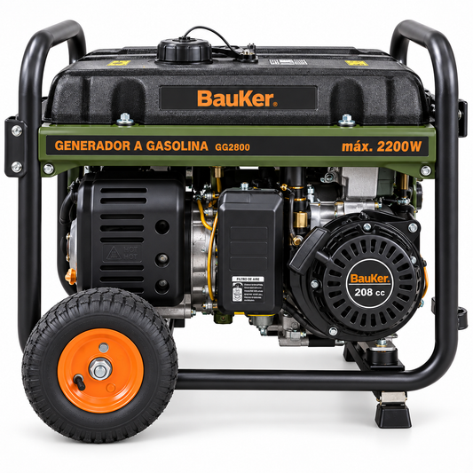Generador Eléctrico Bauker GG2800 2200W Gasolina