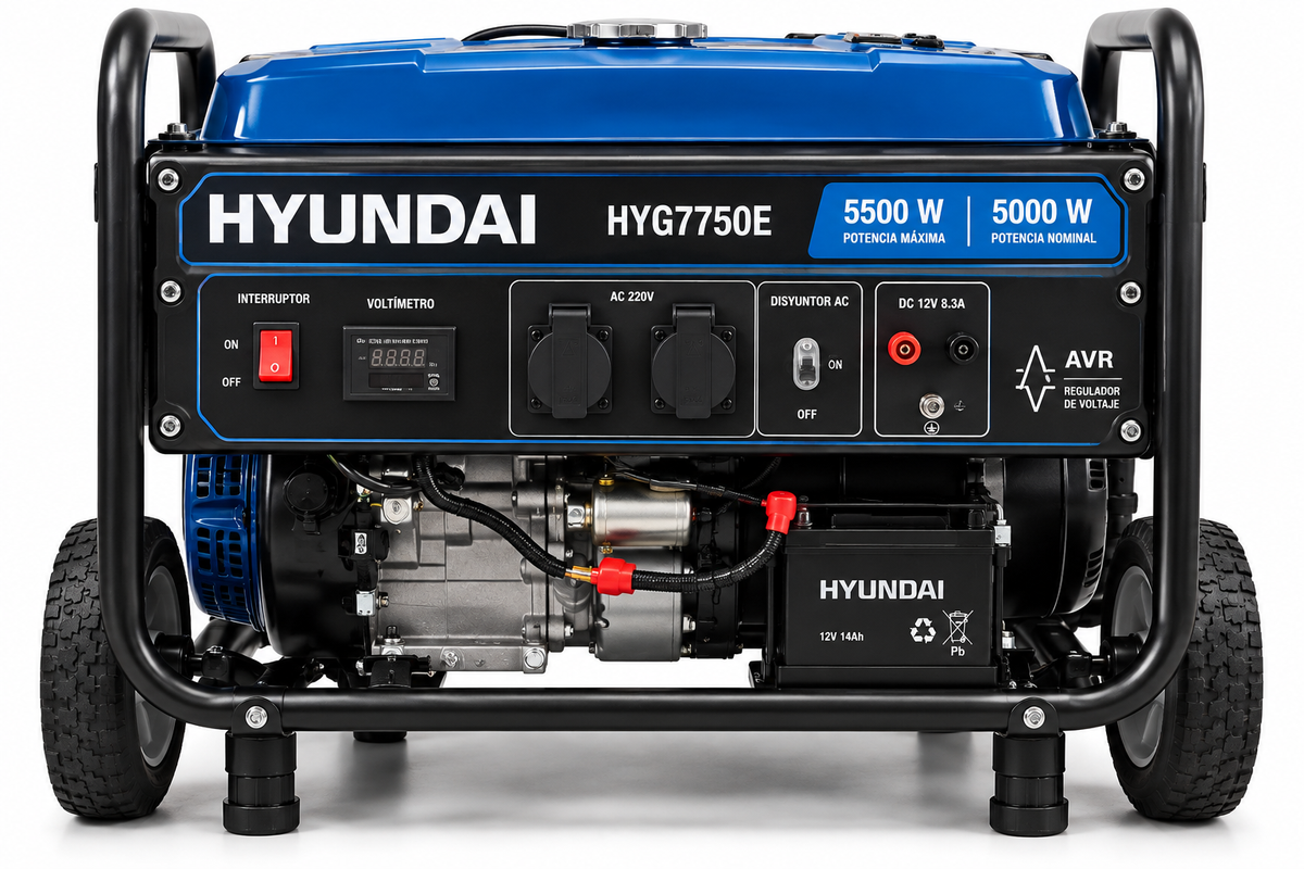 Generador Eléctrico Hyundai HYG7750E 5500W Gasolina