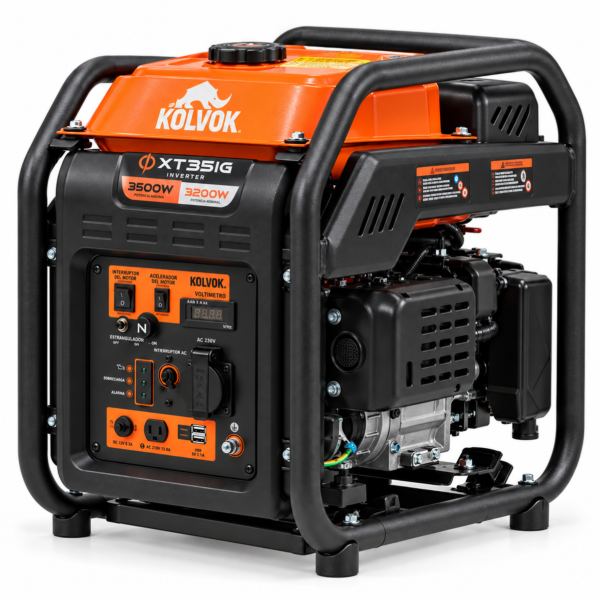 Generador Inverter Kolvok XT35IG 3500W a Gasolina – 220V Monofásico